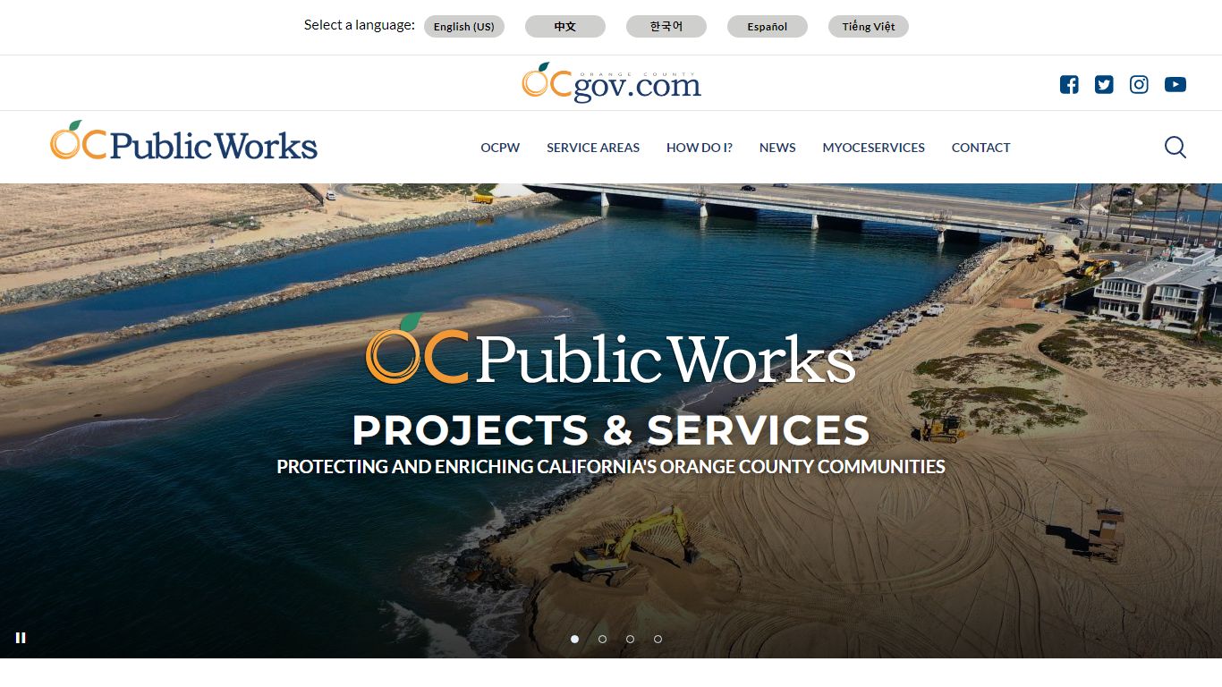 OC Public Works Home | OC Public Works: Orange County California